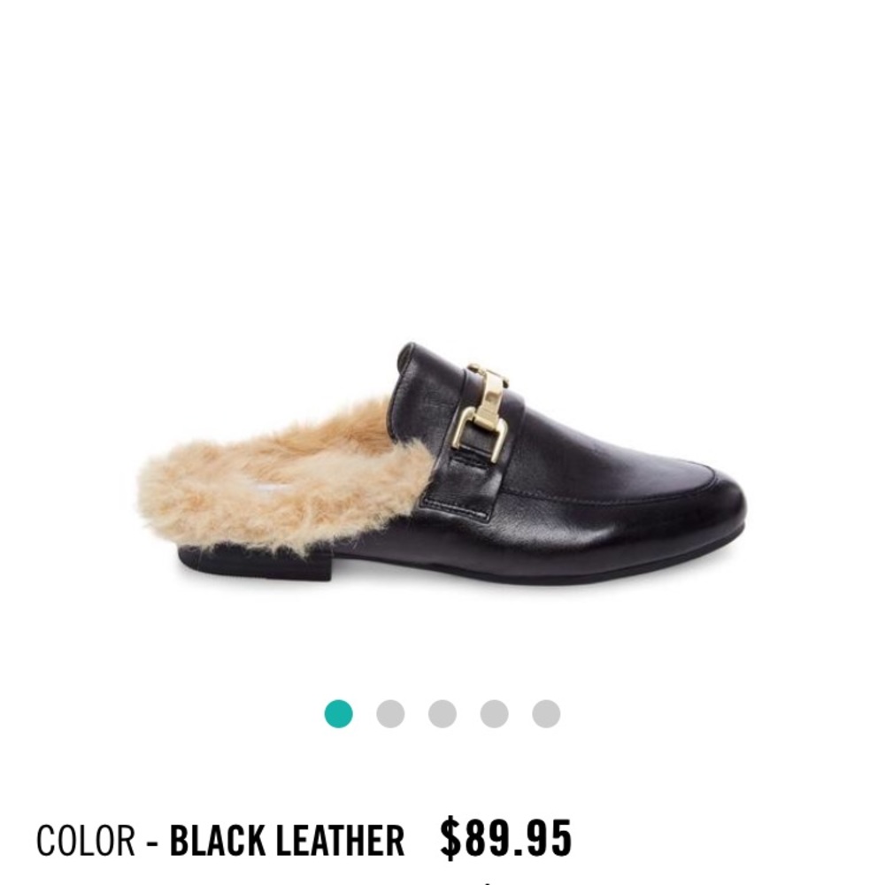 Steve Madden fur slides